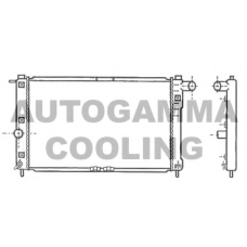 102581 AUTOGAMMA Радиатор, охлаждение двигателя