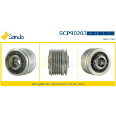 SCP90203.0 SANDO Ременный шкив, генератор