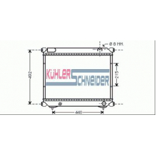 2220031 KUHLER SCHNEIDER Радиатор, охлаждение двигател