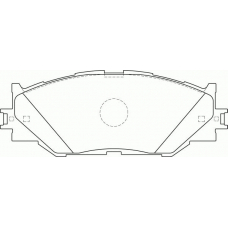 FD7579A NECTO Комплект тормозных колодок, дисковый тормоз