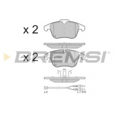 BP3487 BREMSI Комплект тормозных колодок, дисковый тормоз