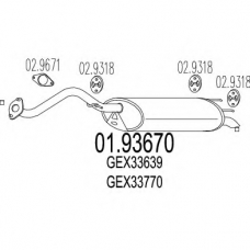 01.93670 MTS Глушитель выхлопных газов конечный