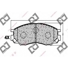 BP1016 DJ PARTS Комплект тормозных колодок, дисковый тормоз