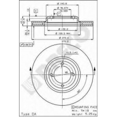 BS 7887 BRECO Тормозной диск