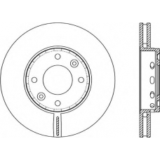 BDA2070.20 OPEN PARTS Тормозной диск