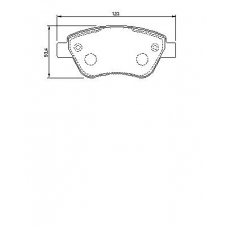 0 986 424 784 BOSCH Комплект тормозных колодок, дисковый тормоз