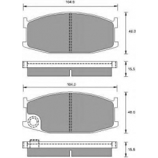 AC426481D AC Delco Комплект тормозных колодок, дисковый тормоз