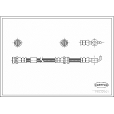 19032921 CORTECO Тормозной шланг