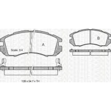 8110 68170 TRIDON Brake pads - front