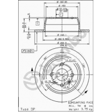 08.5559.10 BREMBO Тормозной диск