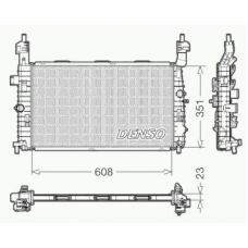 DRM20092 DENSO Радиатор, охлаждение двигателя