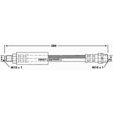 FBH6927 FIRST LINE Тормозной шланг