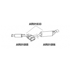 AR01056 VENEPORTE Глушитель выхлопных газов конечный