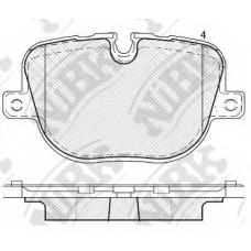 PN0566 NiBK Комплект тормозных колодок, дисковый тормоз