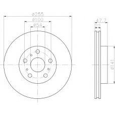 8DD 355 103-581 HELLA PAGID Тормозной диск