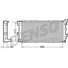 DRM06002 DENSO Радиатор, охлаждение двигателя