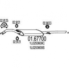 01.67700 MTS Глушитель выхлопных газов конечный