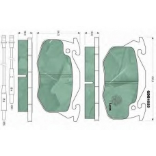 GDB1033 TRW Комплект тормозных колодок, дисковый тормоз