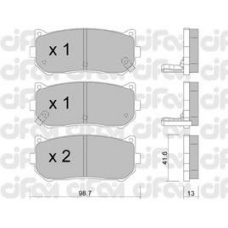 822-372-0 CIFAM Комплект тормозных колодок, дисковый тормоз