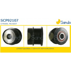 SCP92107 SANDO Ременный шкив, генератор