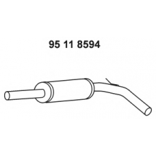 95 11 8594 EBERSPACHER Средний глушитель выхлопных газов