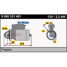 9 000 331 401 BOSCH Стартер