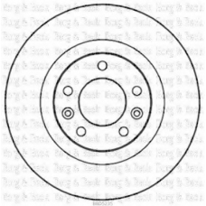 BBD5235 BORG & BECK Тормозной диск