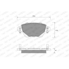 151-1218 WEEN Комплект тормозных колодок, дисковый тормоз