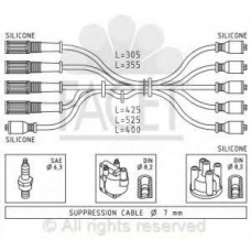 4.8425 FACET Ккомплект проводов зажигания