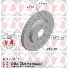 430.2618.52 ZIMMERMANN Тормозной диск