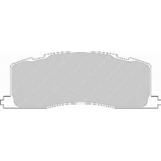 FDB931 FERODO Комплект тормозных колодок, дисковый тормоз