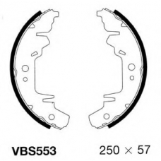VBS553 MOTAQUIP Комплект тормозных колодок