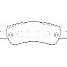 FD7270V NECTO Комплект тормозных колодок, дисковый тормоз