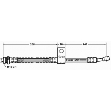 FBH7004 FIRST LINE Тормозной шланг