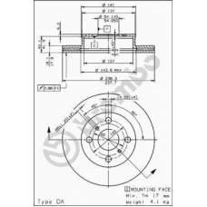 09.5084.24 BREMBO Тормозной диск