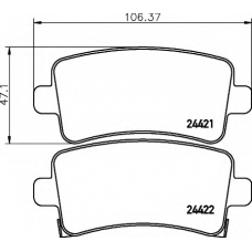 8DB 355 012-991 HELLA Комплект тормозных колодок, дисковый тормоз