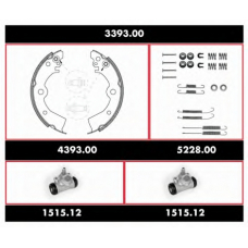 3393.00 REMSA Комплект тормозов, барабанный тормозной механизм