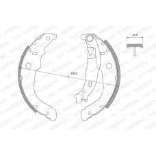 152-2046 WEEN Комплект тормозных колодок