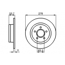 0 986 479 070 BOSCH Тормозной диск