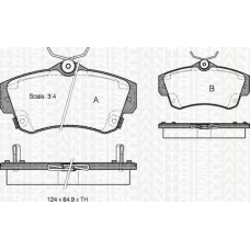 8110 10522 TRIDON Brake pads - front