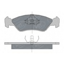 SP 236 PR SCT Комплект тормозных колодок, дисковый тормоз