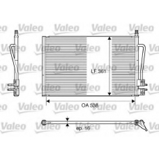 817664 VALEO Конденсатор, кондиционер