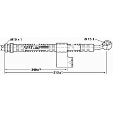 FBH6799 FIRST LINE Тормозной шланг