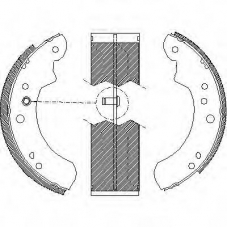 Z4112.01 WOKING Комплект тормозных колодок