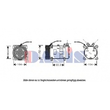 850885N AKS DASIS Компрессор, кондиционер