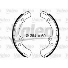 562709 VALEO Комплект тормозных колодок