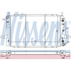 62225 NISSENS Радиатор, охлаждение двигателя