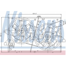 85483 NISSENS Вентилятор, охлаждение двигателя