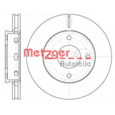 6680.10 METZGER Тормозной диск