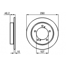 0 986 478 838 BOSCH Тормозной диск